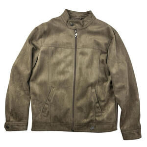 A Collezioni Faux Suede Jacket Brown Size L